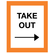 Take Out Warning Sign - Right