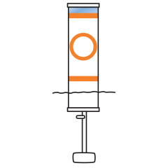 Model B1452 Regulatory Buoy with External Ballast