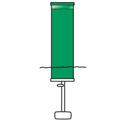 Model B1452G Green Standard Can Channel Marker with External Ballast